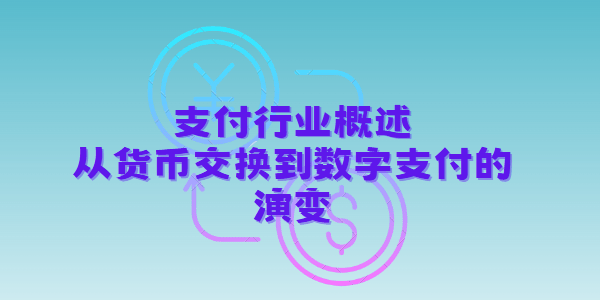 支付行业概述：从货币交换到数字支付的演变